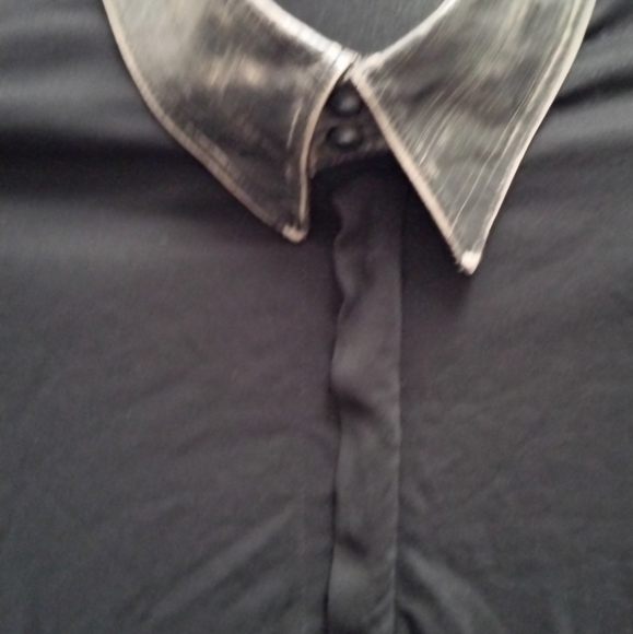 Jean Paul Gautier black women blouse shirt zip on made in Italy - Picture 2 of 5